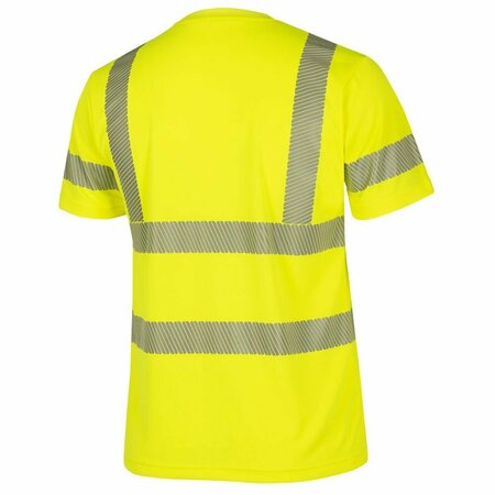 Pioneer Cooling Safety T-Shirt, Short Sleeve, Hi-Vis Yellow, 5XL V1053060U-5XL